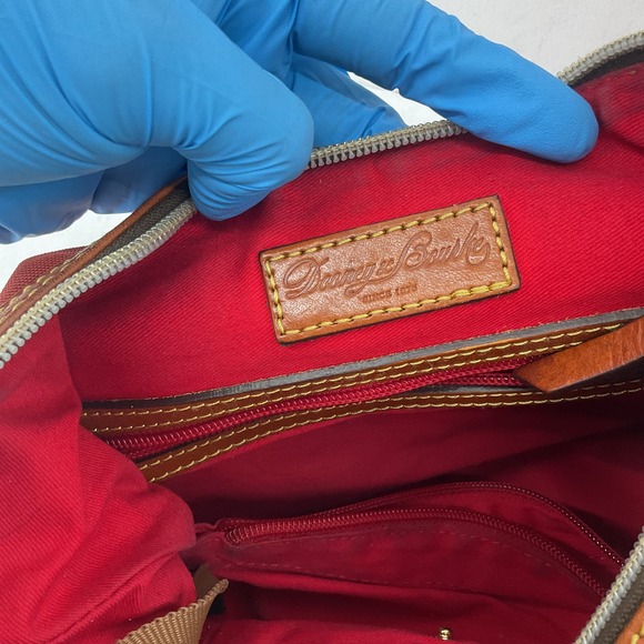 Dooney & Bourke Red Canvas Top Handle Bag for Women Purse Handbag - Picture 5 of 7